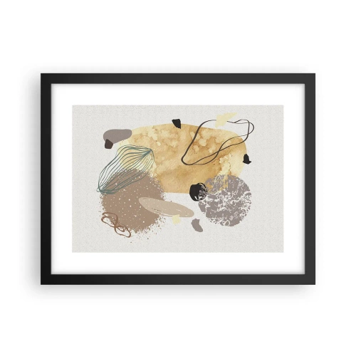 Poster în ramă neagră - Fluiditatea aplicată - 40x30 cm