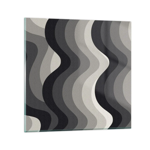 Tablou pe sticlă - Val după val - 60x60 cm