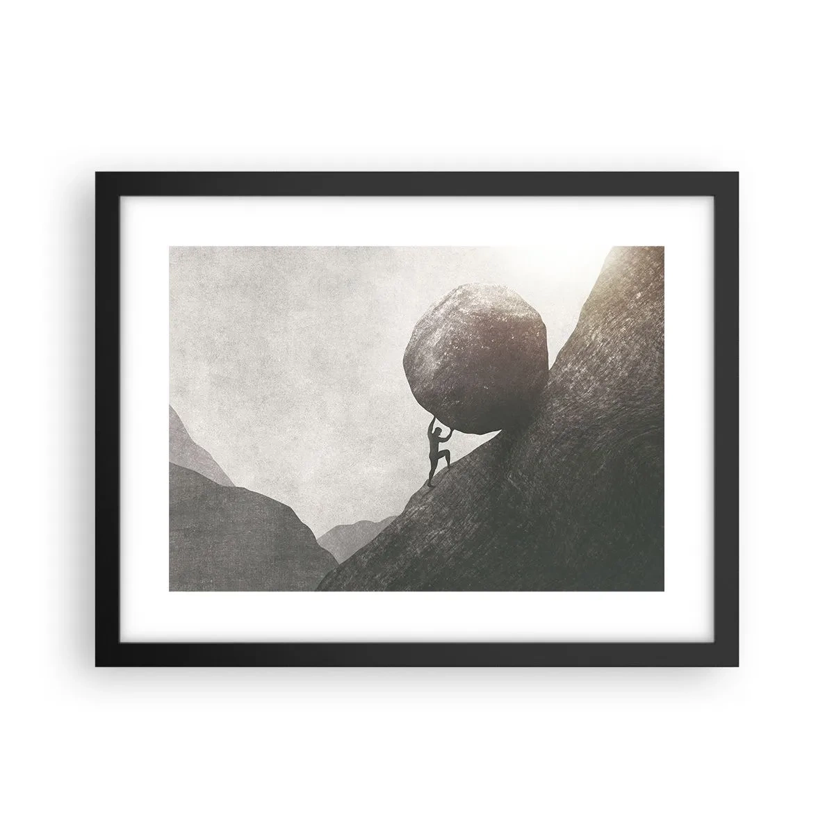 Poster în ramă neagră - Cred, în ciuda așteptărilor - 40x30 cm