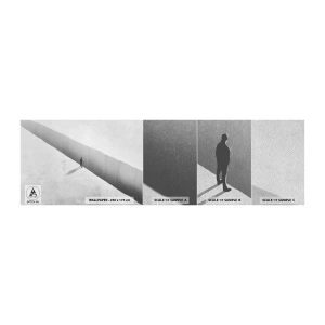 Mostră tapet Premium Sand - Obiectiv clar - Abis, Minimalism, Om - 100x30 cm