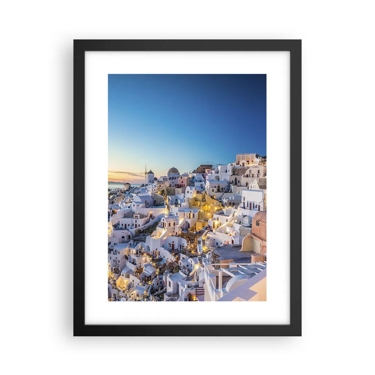 Poster în ramă neagră - Esența grecității - 30x40 cm