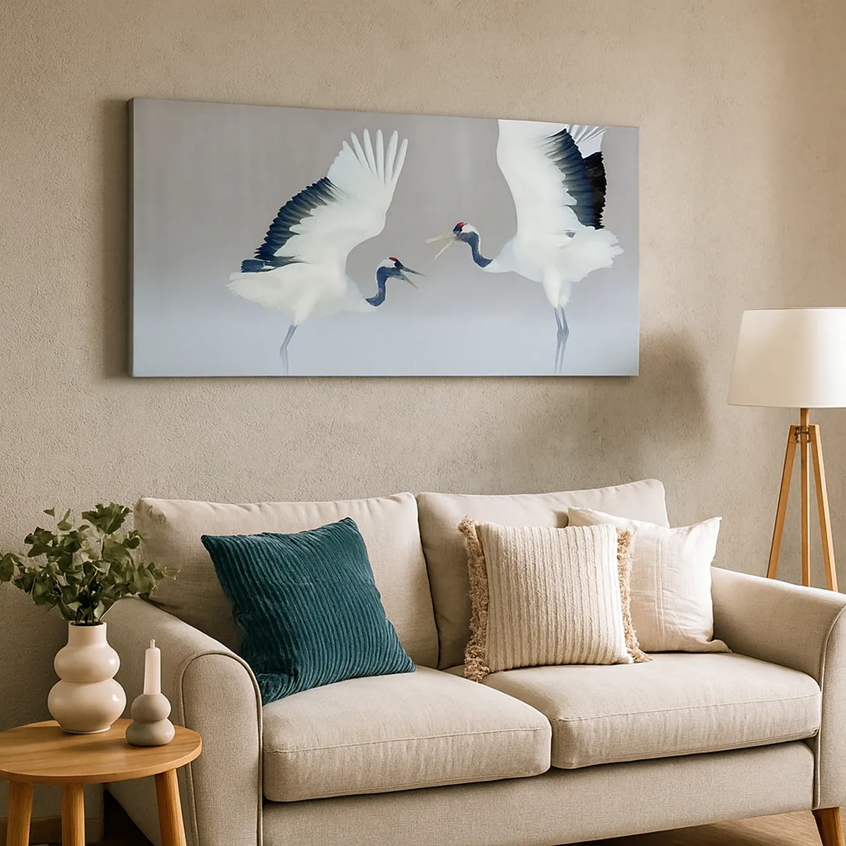 Tablou pe pânză - Dansând în ceață - 30x30 cm