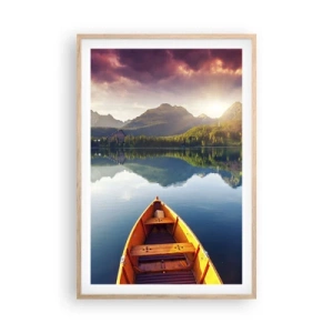 Poster în ramă de stejar deschis - Nimic împotriva naturii - 61x91 cm