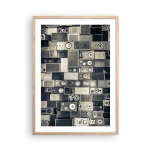 Poster în ramă de stejar deschis - Și totul este în regulă - 50x70 cm