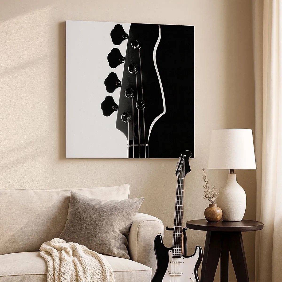 Tablou pe pânză - Tăcere de rock  - 30x30 cm