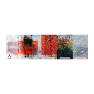 Mostră tapet Premium Canvas - Compoziție înfocată - Bucată, Abstracția, Industrial - 100x30 cm
