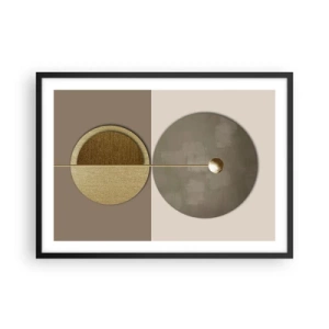 Poster în ramă neagră - Echilibru perfect - 70x50 cm