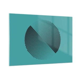 Tablou pe sticlă - Cercul - o variație geometrică - 100x70 cm