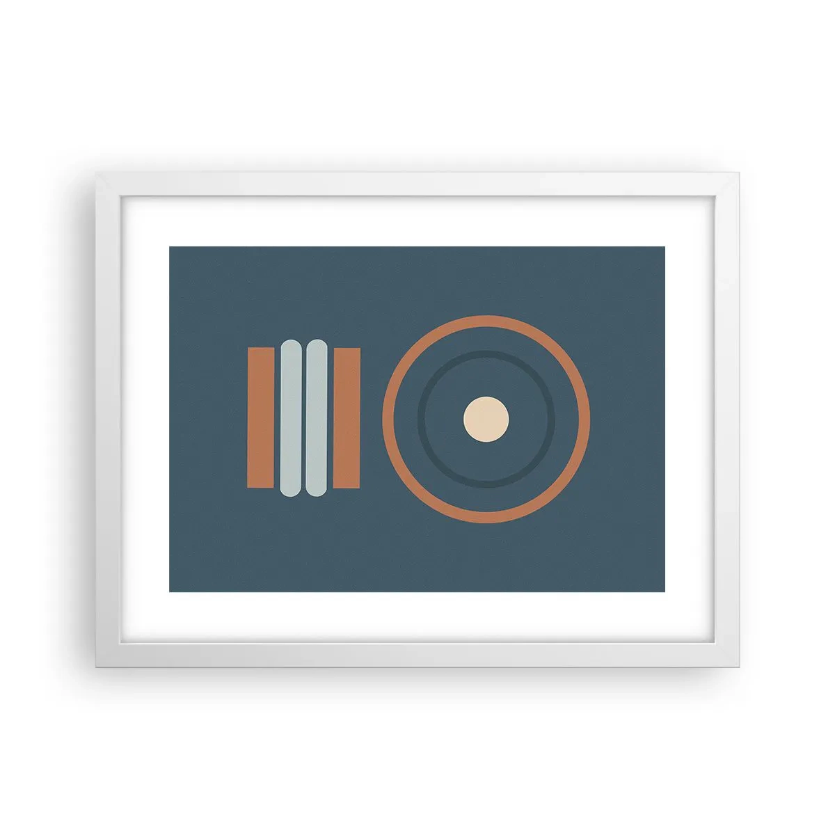 Poster în ramă albă - Esența problemei - 40x30 cm