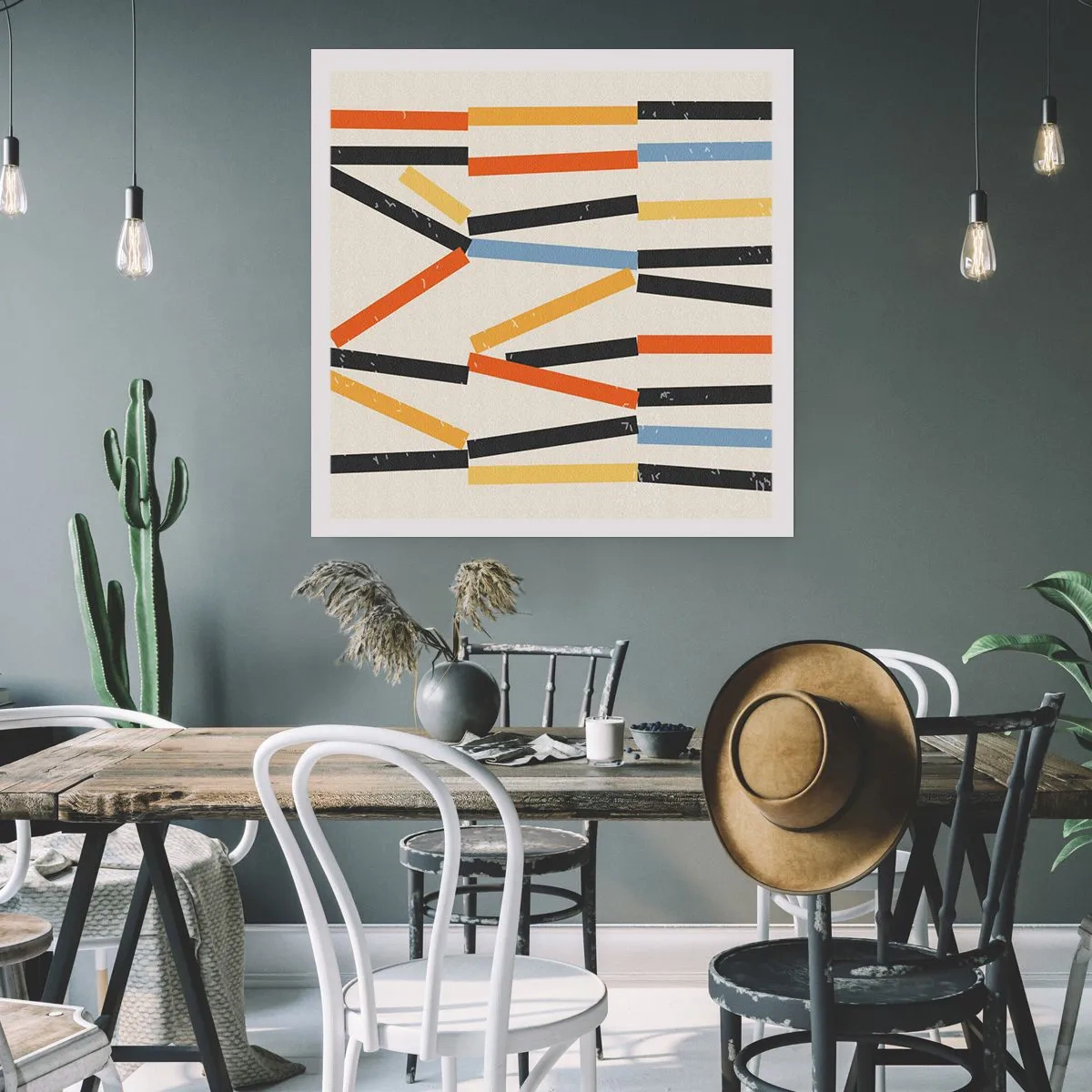 Poster - Compoziție la nivel - 40x40 cm