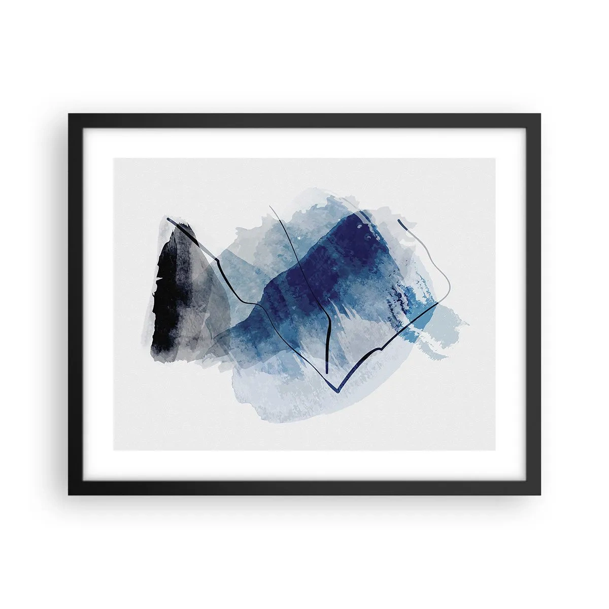 Poster în ramă neagră - Iceberg - 50x40 cm