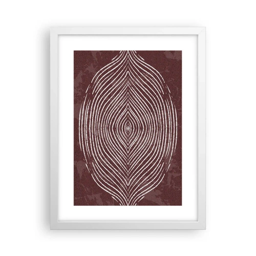 Poster în ramă albă - Spațiul vorbește - 30x40 cm