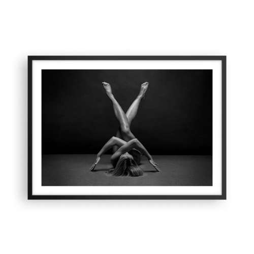 Poster în ramă neagră - Geometria nudității - 70x50 cm