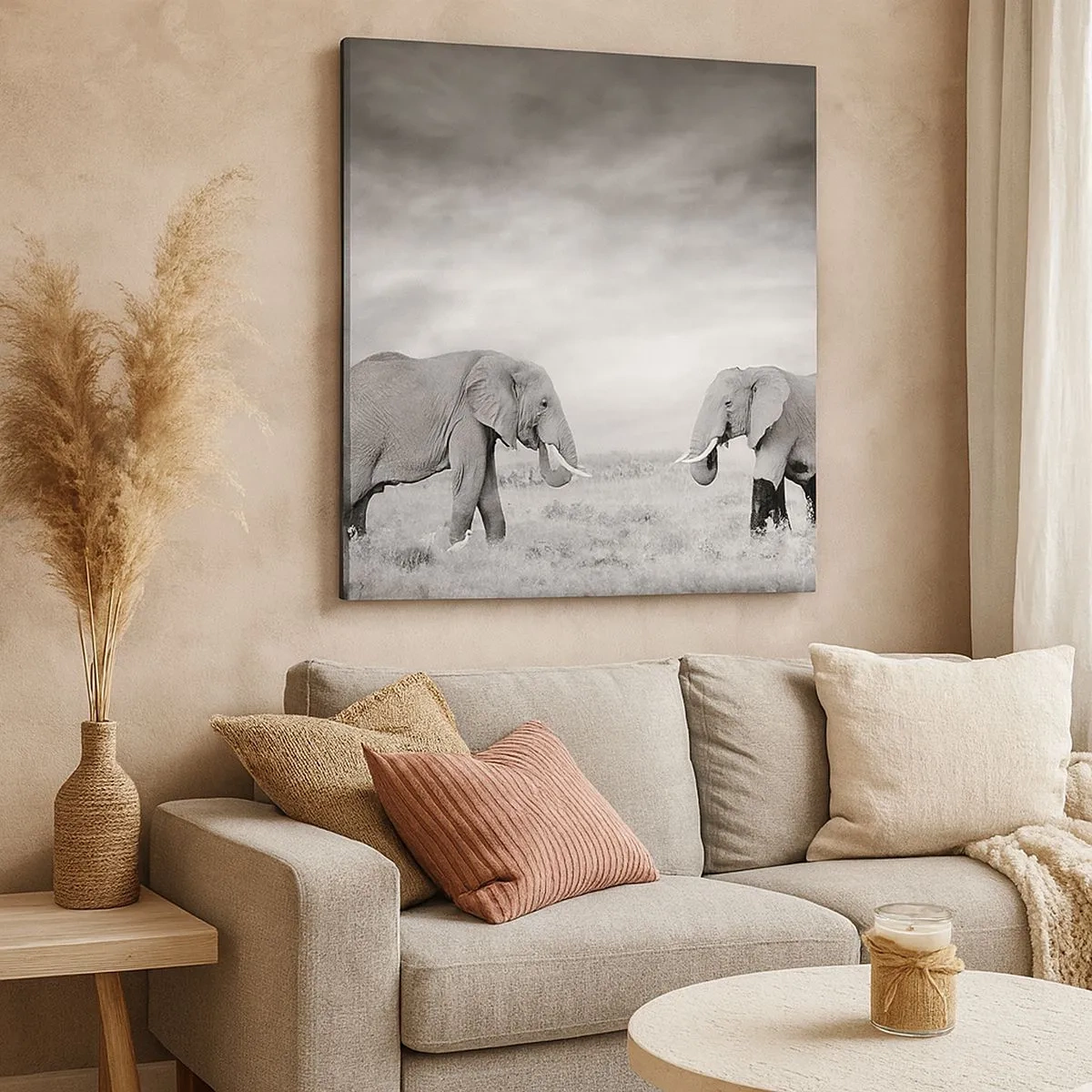 Tablou pe pânză - Griul elefantin este frumos - 30x30 cm