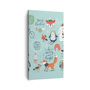 Tablou pe pânză - Să nu se termine niciodată Crăciunul! - 45x80 cm