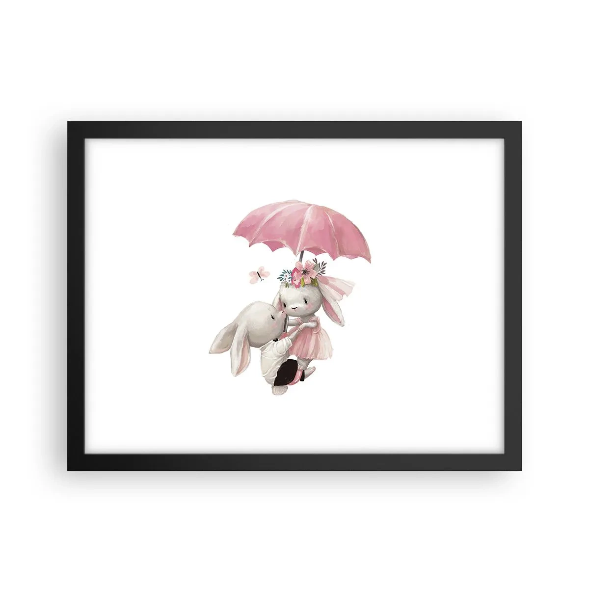 Poster în ramă neagră - Pur și simplu dragoste - 40x30 cm