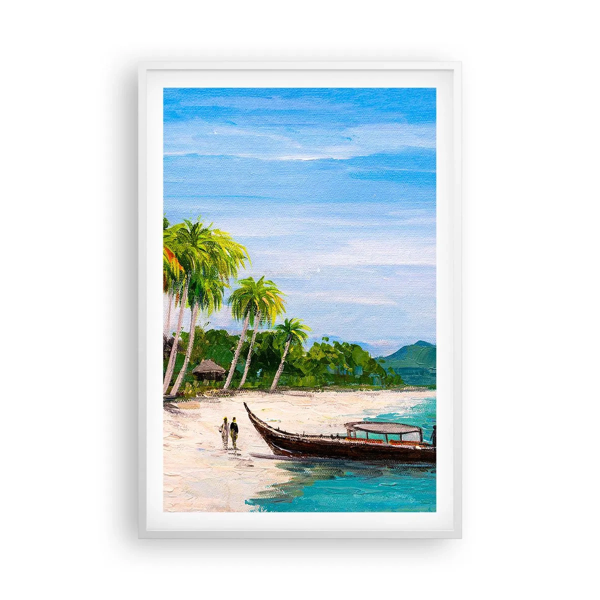 Poster în ramă albă - Un vis exotic - 61x91 cm