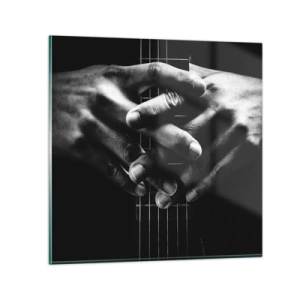 Tablou pe sticlă - Rugăciunea artistului - 70x70 cm