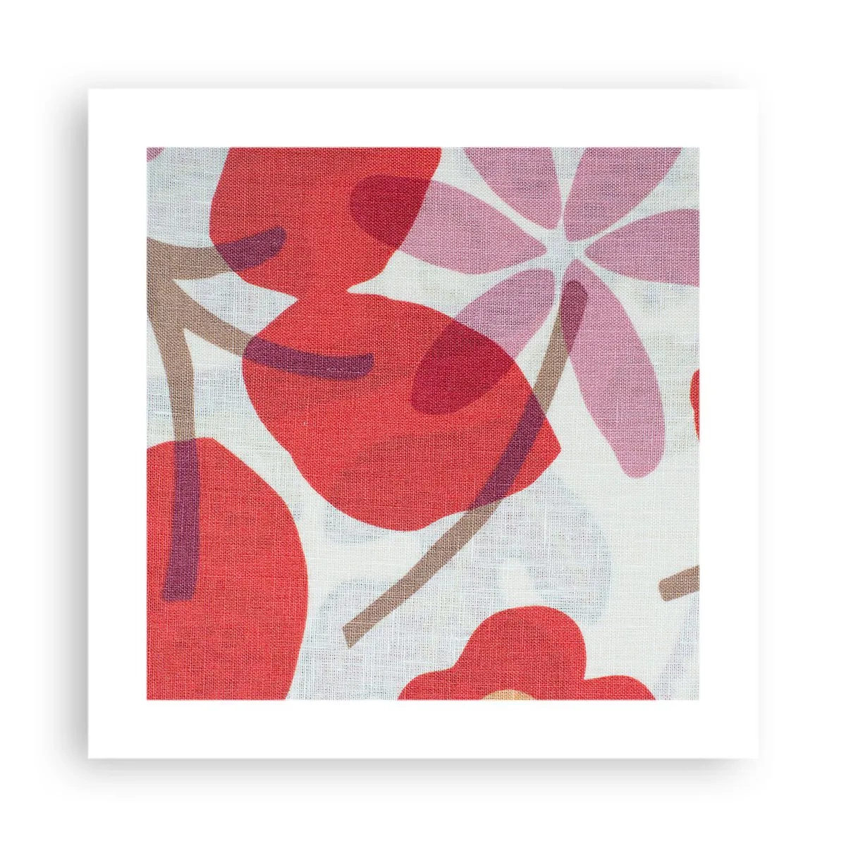 Poster - Aranjament floral în roz - 40x40 cm