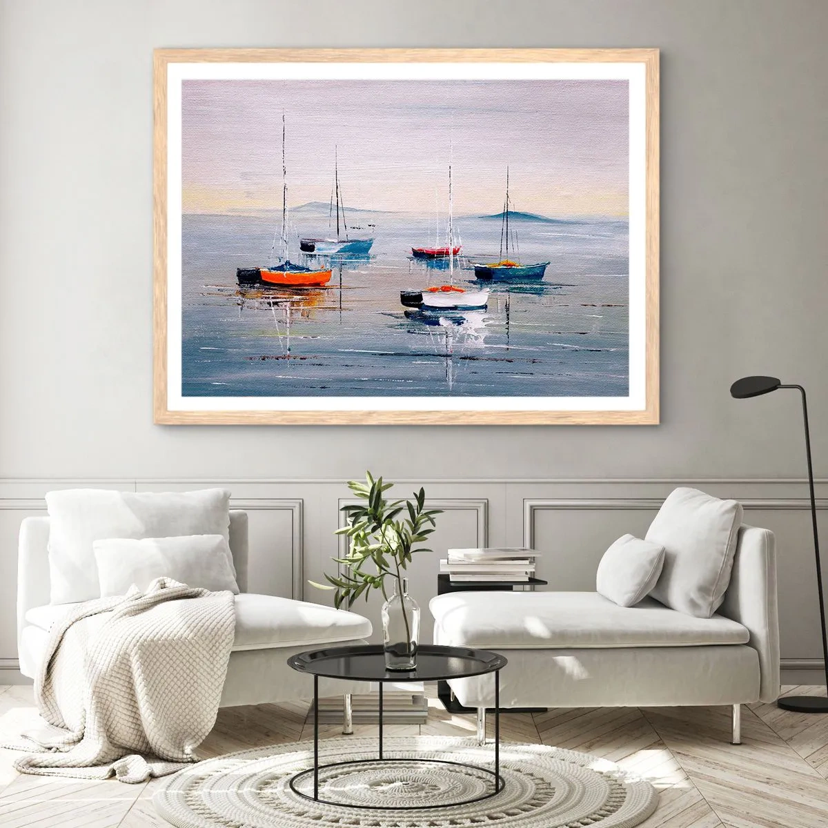 Poster în ramă de stejar deschis - O odihnă binemeritată - 40x30 cm