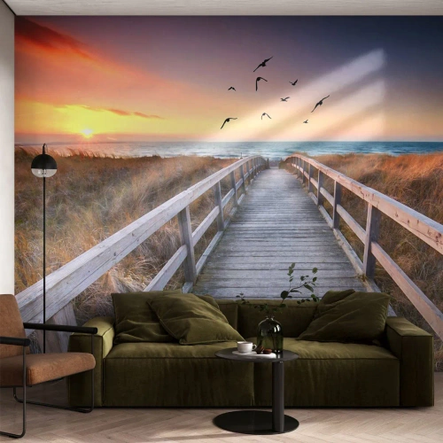 Tapet Premium Sand - Spațiul pentru a zbura - Peisaj, Mare, plajă - 200x140 cm