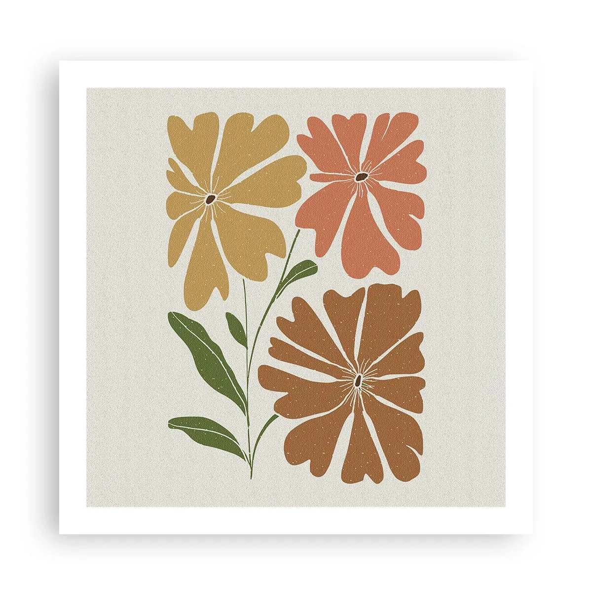 Poster - Natură și geometrie - 60x60 cm