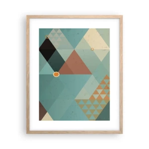 Poster în ramă de stejar deschis - Unitatea multiplicității, multiplicitatea unității - 40x50 cm