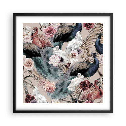 Poster în ramă neagră - În grădina palatului - 50x50 cm