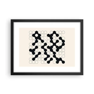 Poster în ramă neagră - Joc chinezesc - o variație - 40x30 cm
