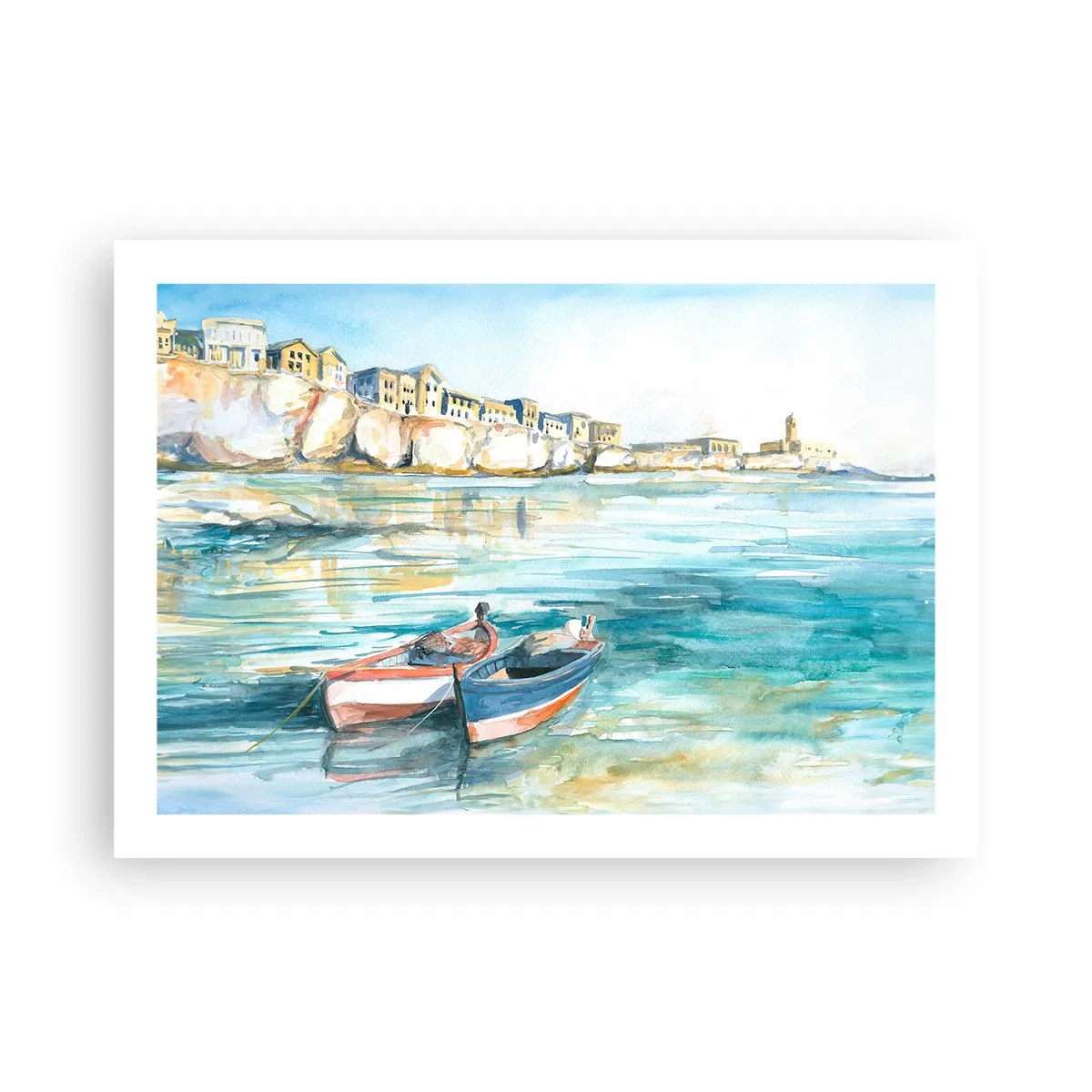 Poster - Peisaj în azur - 70x50 cm