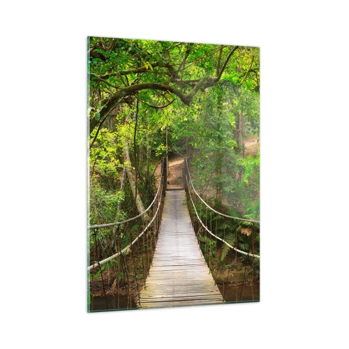 Tablou pe sticlă - Pentru că în grădină crește o liană - 50x70 cm