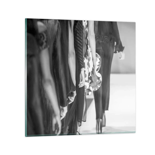 Tablou pe sticlă - Paradă elegantă - 60x60 cm