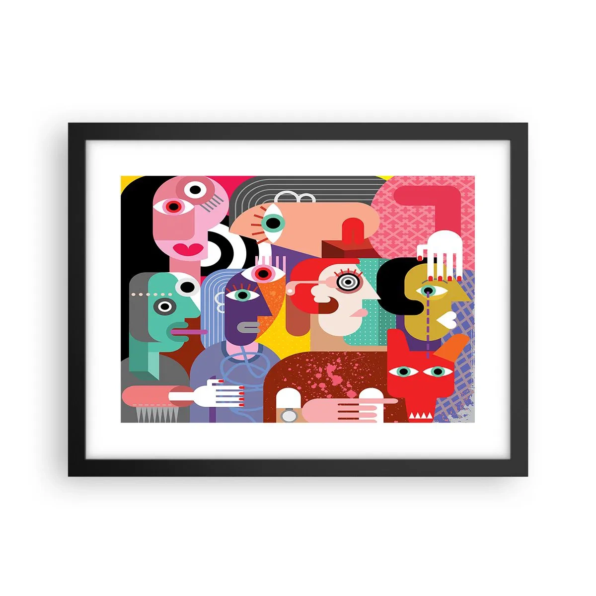 Poster în ramă neagră - Am venit de la domnul Picasso - 40x30 cm