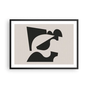 Poster în ramă neagră - Pentru autoasamblare - 70x50 cm