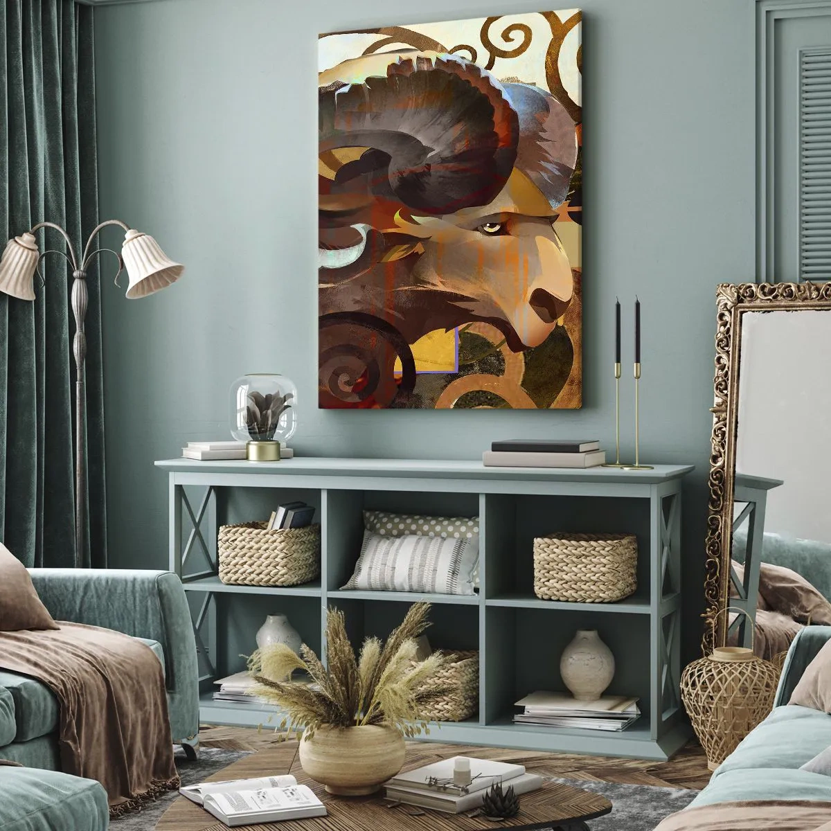 Tablou pe pânză - Magii - religii - ritualuri - 65x120 cm