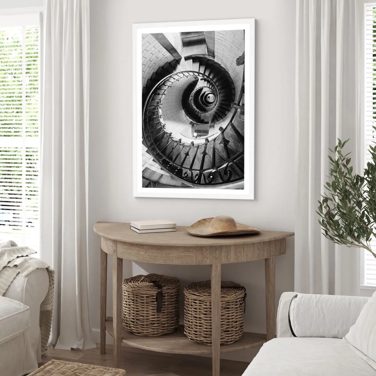 Poster în ramă albă - Din ce în ce mai sus - 40x50 cm