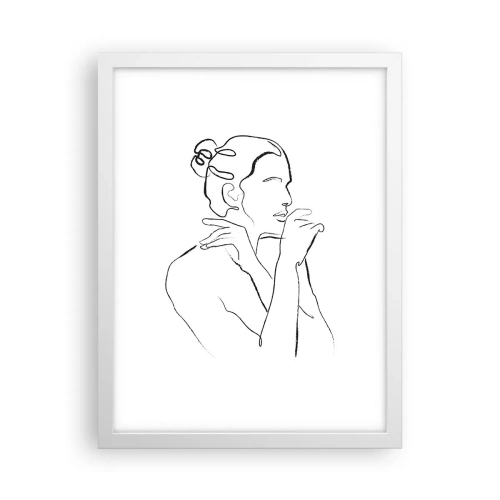 Poster în ramă albă - Actul: un mister senzual - 30x40 cm