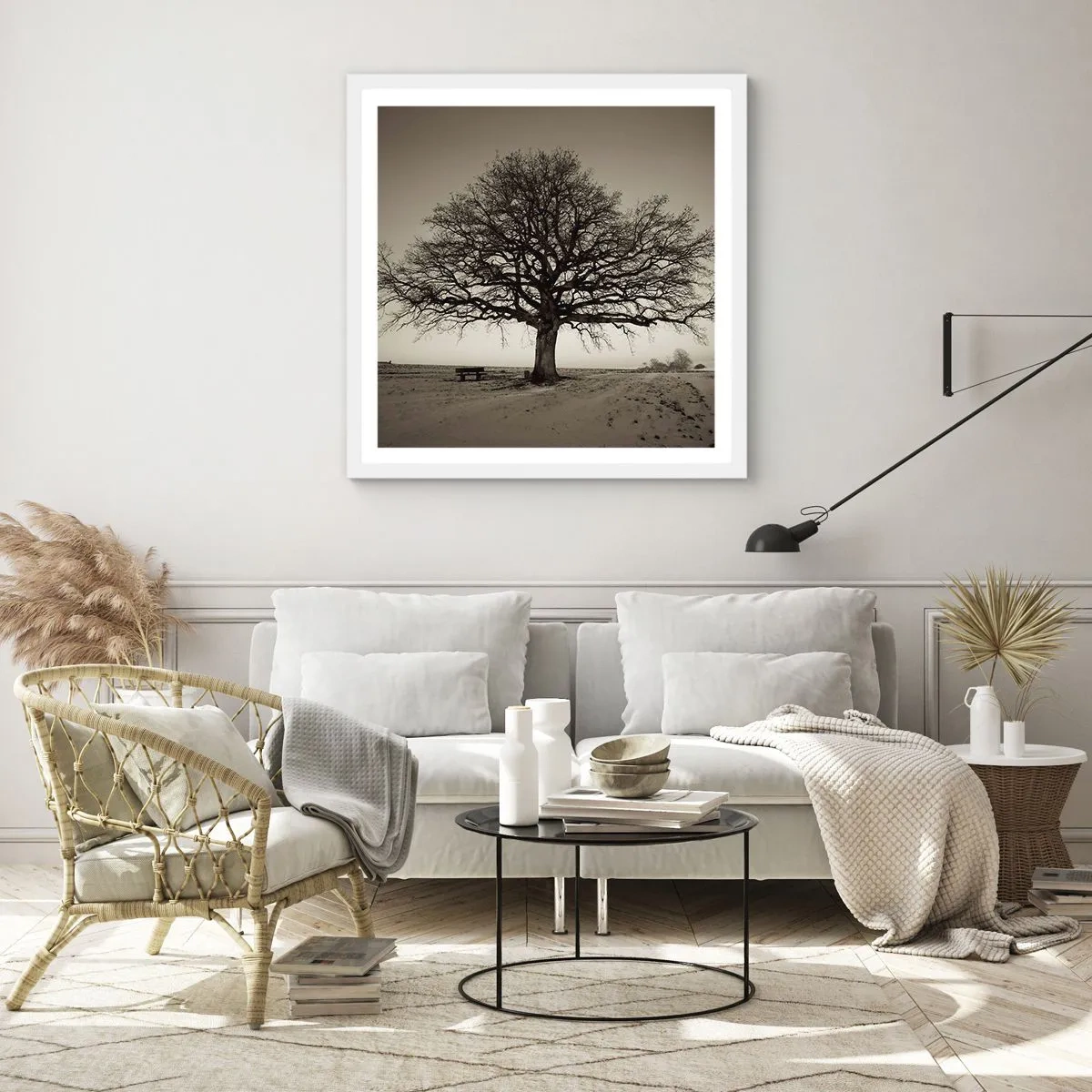 Poster în ramă albă - De aici până în veșnicie - 50x50 cm