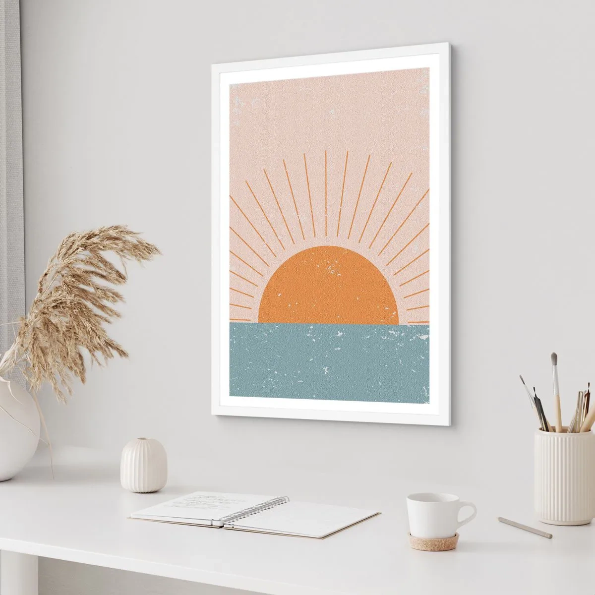 Poster în ramă albă - Un miracol zilnic - 70x100 cm