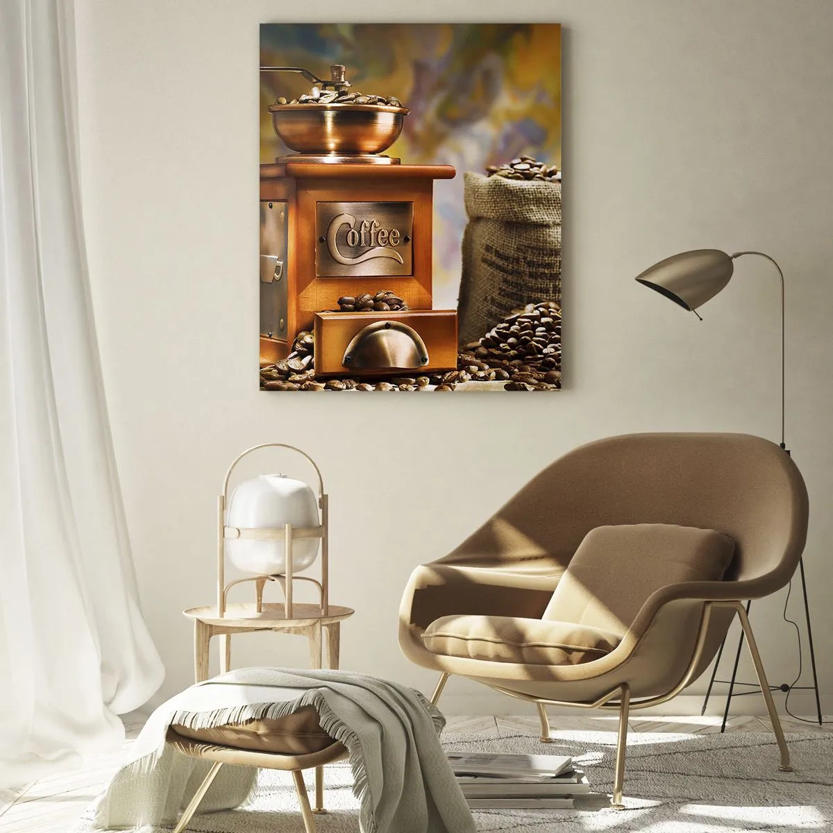 Tablou pe sticlă - Zdrăngănitul boabelor, zgomotul morii - 50x70 cm