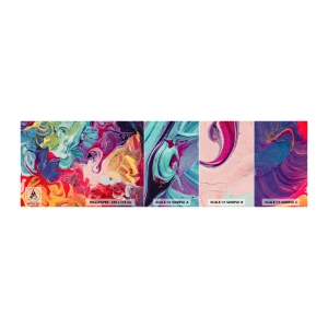 Mostră tapet autocolant Deluxe Sticker - Nașterea culorii - Abstracția, Bucată, Model modern - 100x30 cm