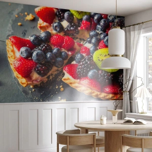 Tapet Premium Canvas - Dolce vita! - Gastronomie, Tarta cu fructe, Tort - 400x280 cm