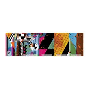 Mostră tapet Premium Sand - Geometric și organic - Abstracția, Bucată, Artă Modernă - 100x30 cm