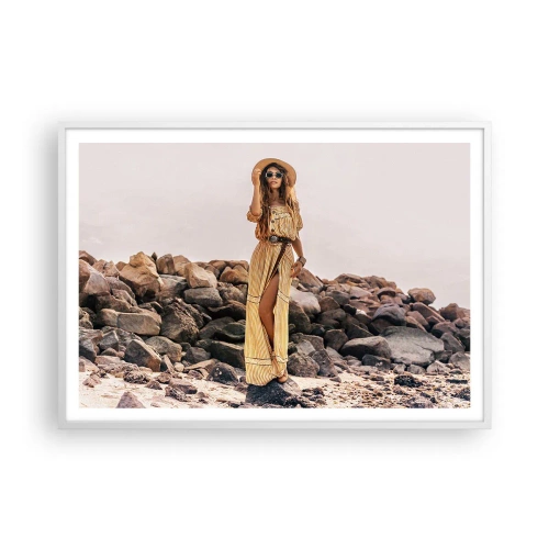 Poster în ramă albă - Magia pietrelor - 100x70 cm