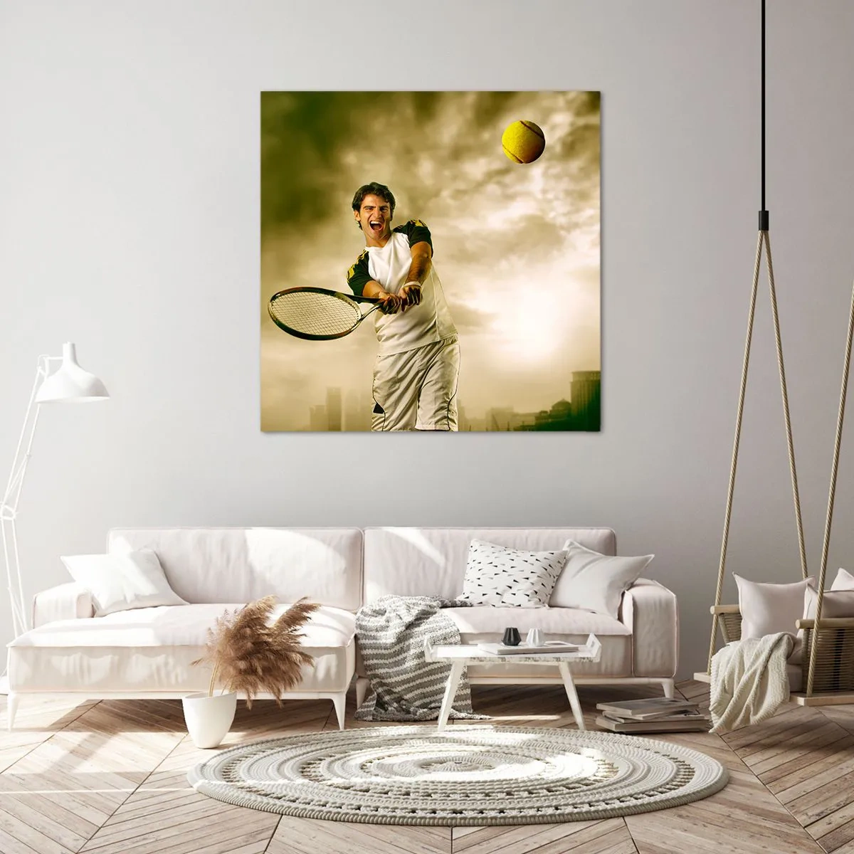 Tablou pe pânză - Energie și bucurie - 40x40 cm