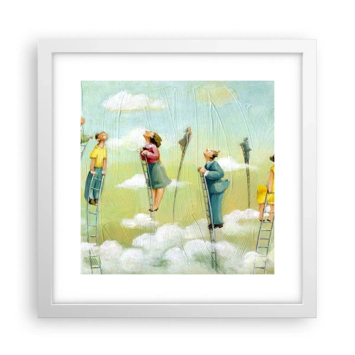 Poster în ramă albă - Urmează-ți visul - 30x30 cm