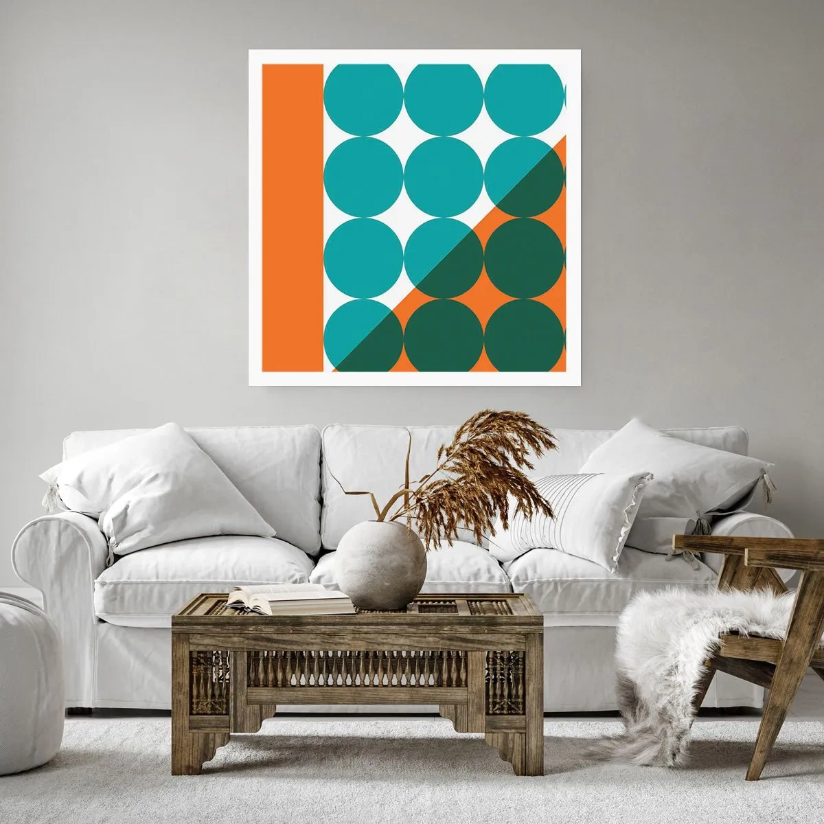 Poster - Sus și pe diagonală - 50x50 cm