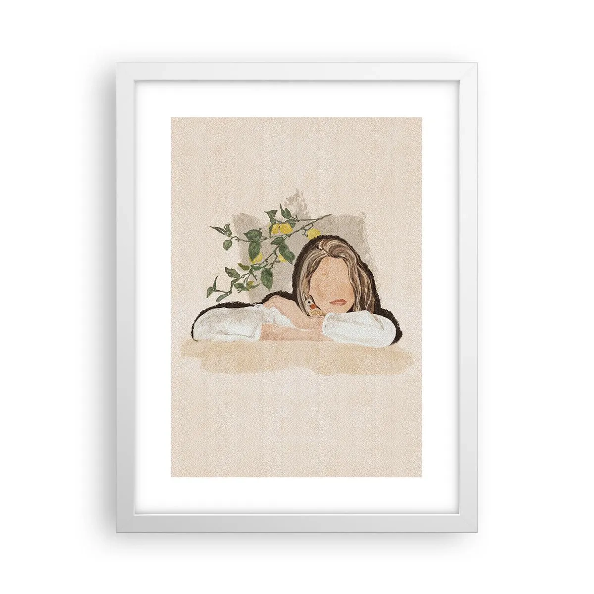 Poster în ramă albă - Frumusețea sudului - 30x40 cm