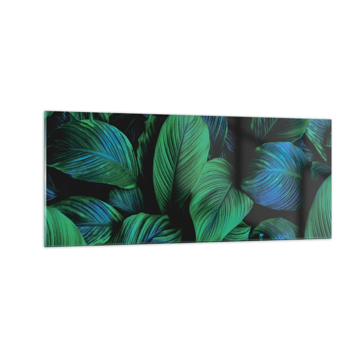 Tablou pe sticlă - Traficul verde - 100x40 cm