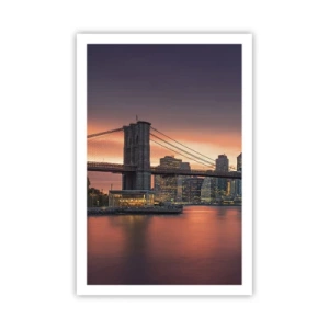 Poster - Scufundate în tăcerea liliachie - 61x91 cm